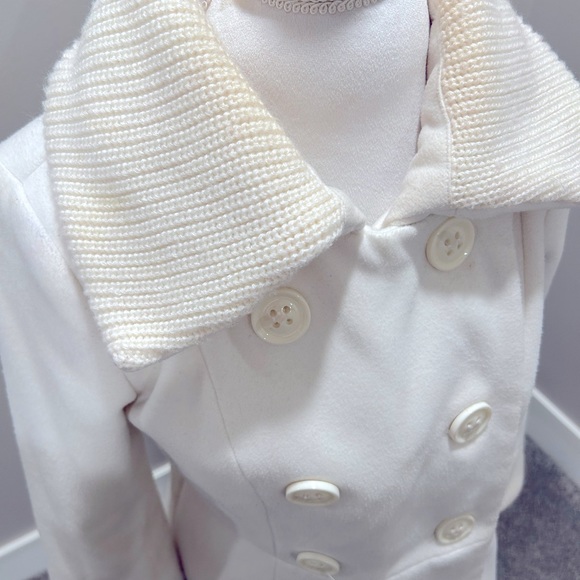 Worthington coat double breasted white/ light cream color. - Picture 6 of 6